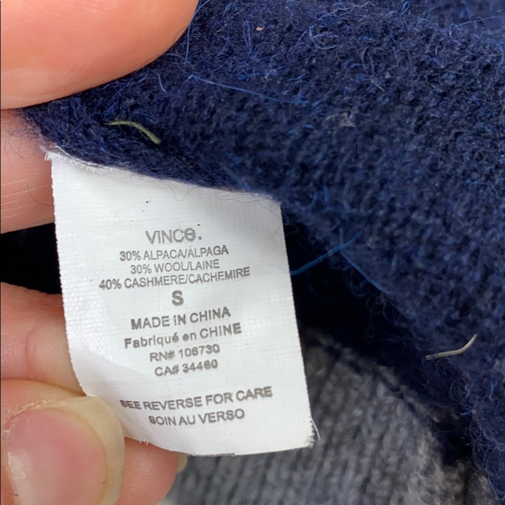 Vince alpaca cashmere wool cardigan - Picture 8 of 8